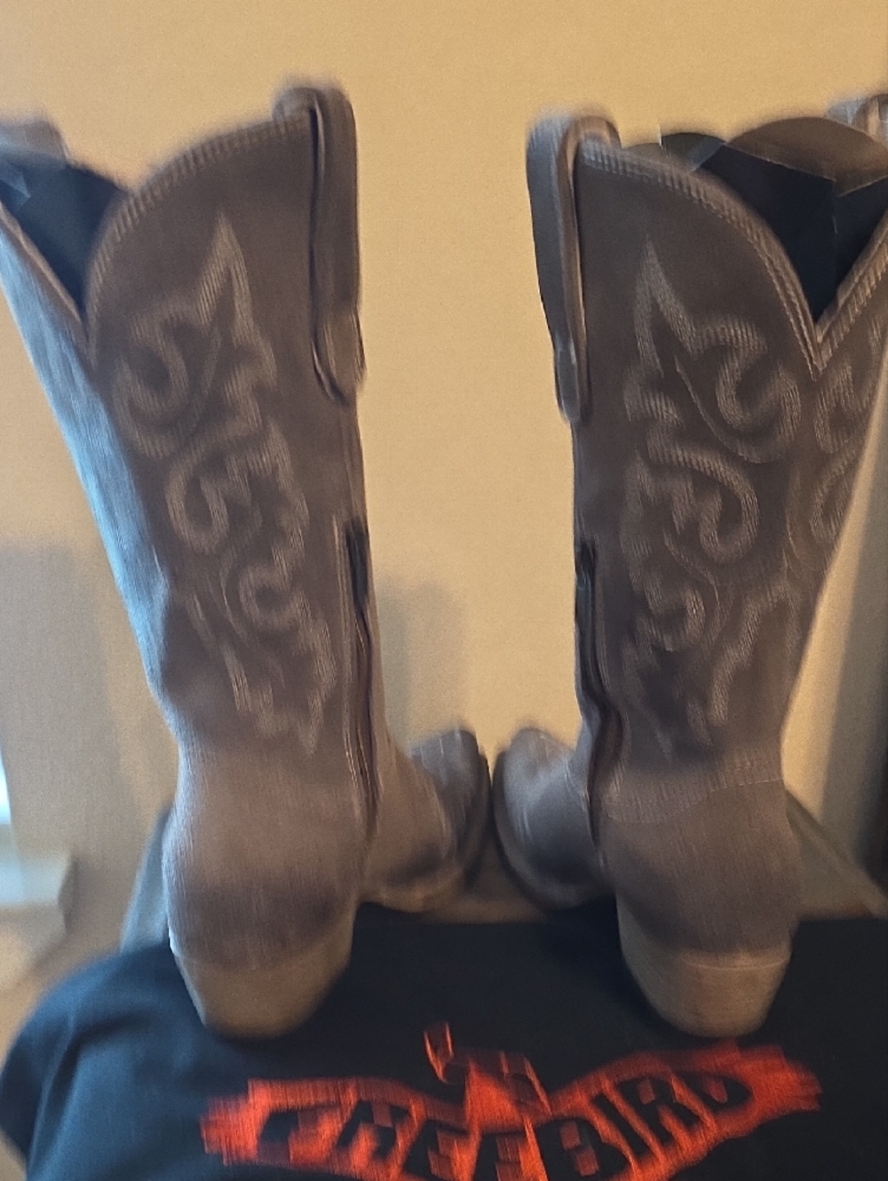 Freebird Wilson Size 8 Gray Suede Weatern Boot - Picture 5 of 6